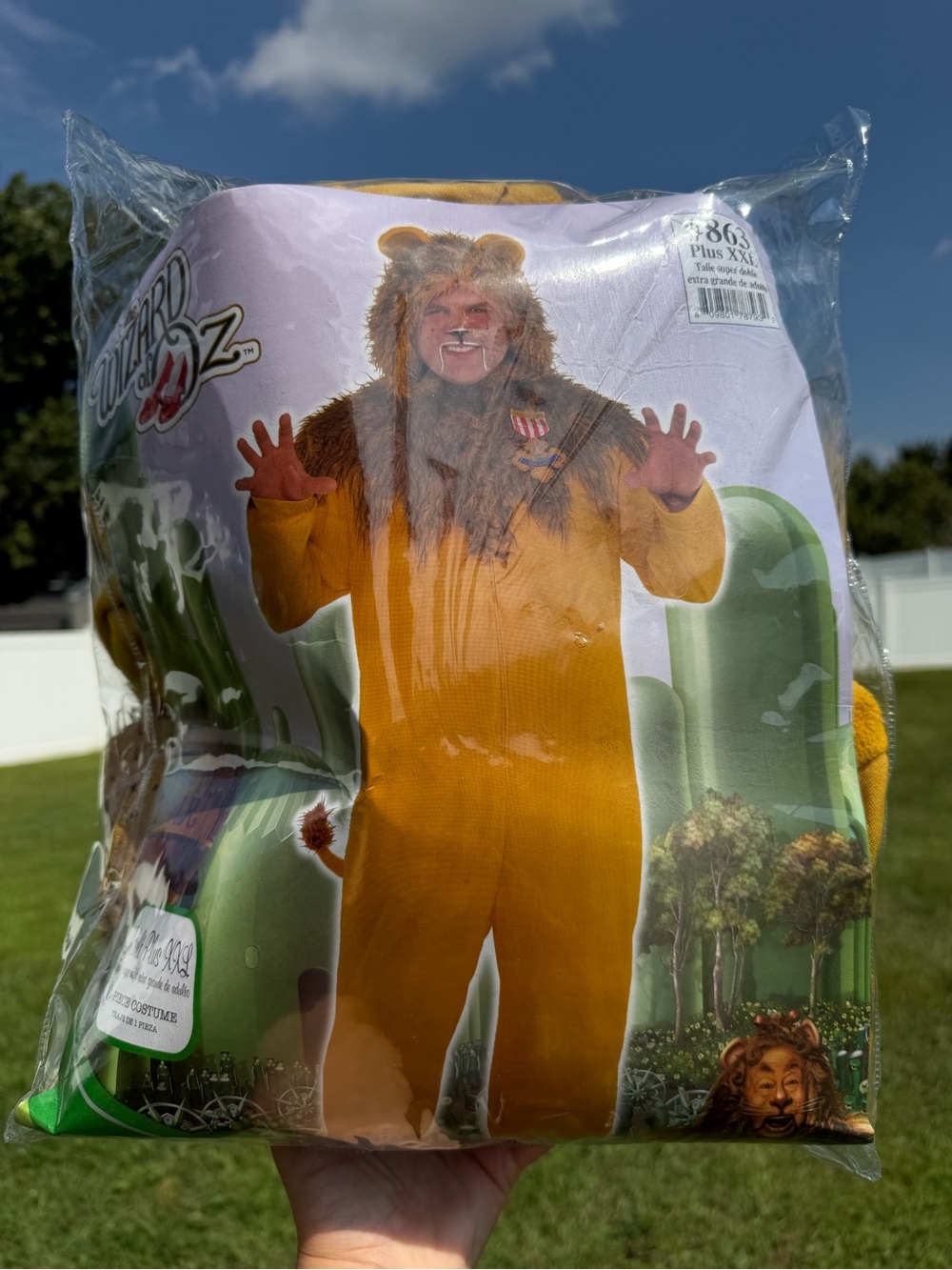Cowardly Lion Adult Halloween Costume XXL